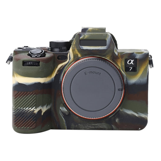 Soft Silicone Protective Case for Sony A7 IV (Camouflage) - Protective Case by PMC Jewellery | Online Shopping South Africa | PMC Jewellery