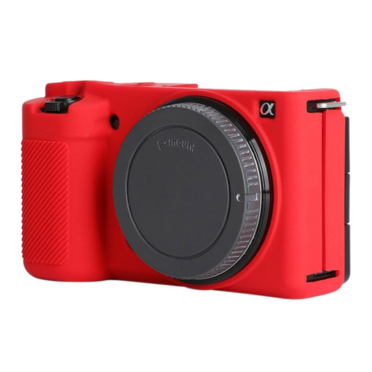 For Sony ZV-E10 Soft Silicone Protective Case (Red) - Protective Case by PMC Jewellery | Online Shopping South Africa | PMC Jewellery