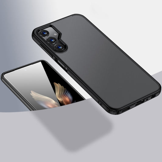 For Samsung Galaxy A25 5G Armor Clear TPU Hybrid PC Phone Case(Matte Black) - Galaxy Phone Cases by PMC Jewellery | Online Shopping South Africa | PMC Jewellery