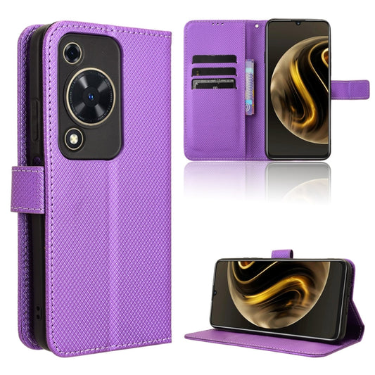For Huawei nova Y72 4G Diamond Texture Leather Phone Case(Purple) - Huawei Cases by PMC Jewellery | Online Shopping South Africa | PMC Jewellery