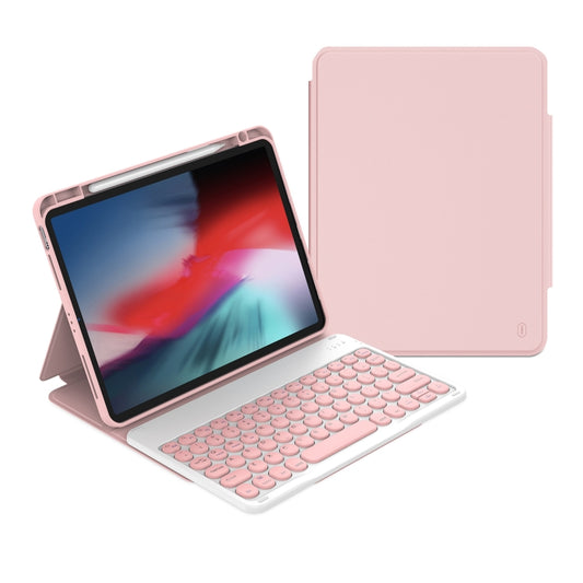 For iPad 10.2 2021 / Air 2019 WiWU Skin Feel Magnetic Detachable Keyboard Tablet Case(Pink) - For iPad Air by WIWU | Online Shopping South Africa | PMC Jewellery