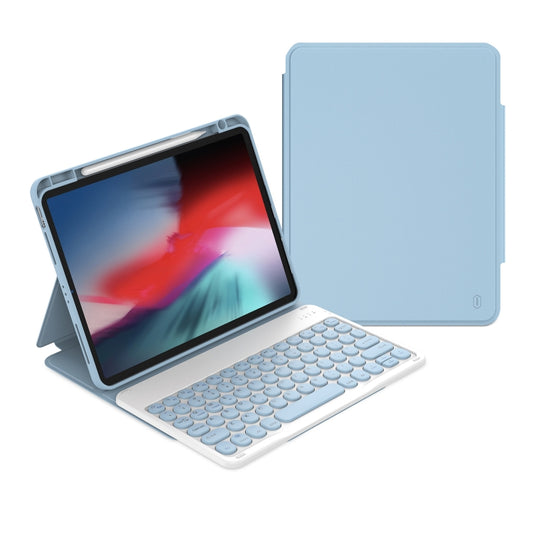 For iPad Air 2022 / iPad Pro 11 2021 WiWU Skin Feel Magnetic Detachable Keyboard Tablet Case(Blue) - For iPad Pro by WIWU | Online Shopping South Africa | PMC Jewellery