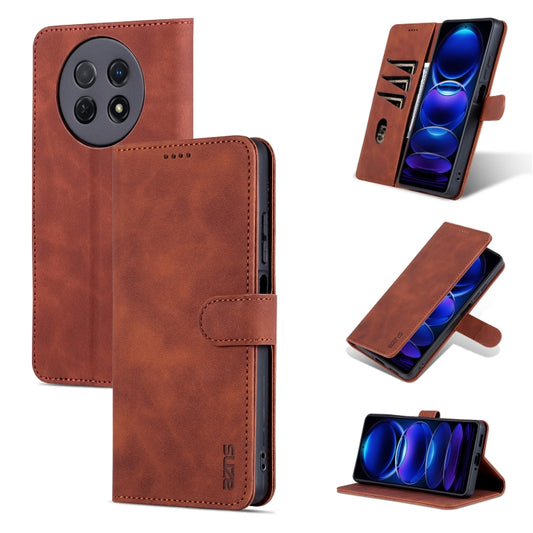 For Huawei Enjoy 60X/nova Y91 AZNS Skin Feel Calf Texture Flip Leather Phone Case(Brown) - Huawei Cases by AZNS | Online Shopping South Africa | PMC Jewellery