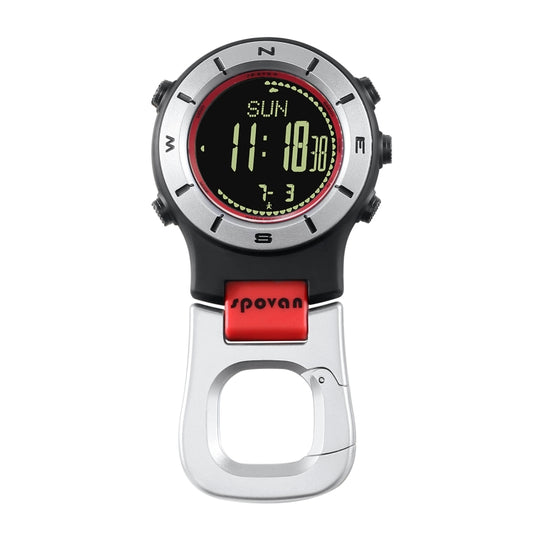 SPOVAN Element 2S Multifunctional Outdoor Sports Compass Watch(Red Black) - Sport Watches by SPOVAN | Online Shopping South Africa | PMC Jewellery