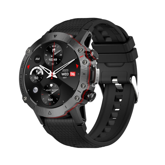 LEMFO ELF3 1.39 inch TFT Round Screen Outdoor Silicone Strap Smart Watch Supports Blood Oxygen Monitoring(Black) - Smart Watches by LEMFO | Online Shopping South Africa | PMC Jewellery