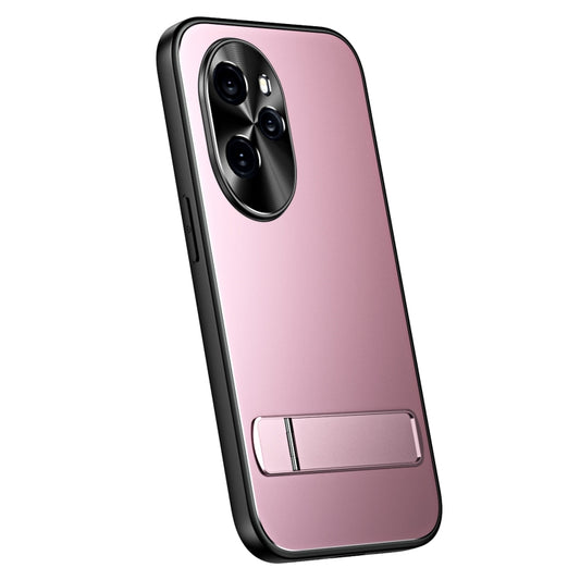 For Honor 100 Pro R-JUST RJ-61 Electroplating Frosted TPU + PC Phone Case with Holder(Pink) - Honor Cases by R-JUST | Online Shopping South Africa | PMC Jewellery
