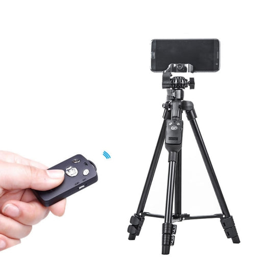 YUNTENG 6208 Aluminum Tripod Mount with Bluetooth Remote Control &  3-Way Head & Phone Clamp - Tripods by YUNTENG | Online Shopping South Africa | PMC Jewellery
