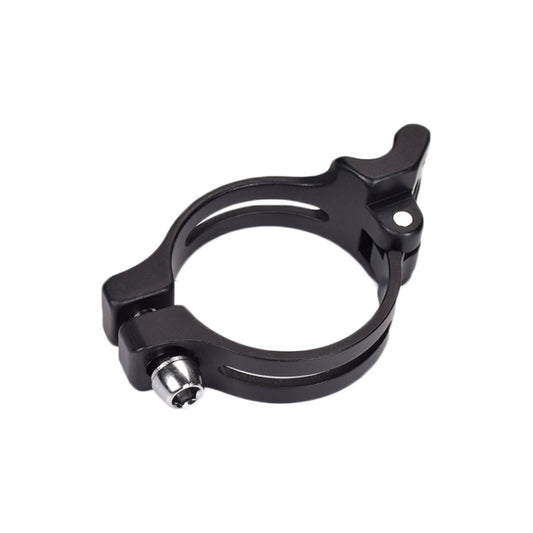 FMFXTR Bike Front Derailleur Clamp Straight Lock Turn to Clamp Converting Seat(Black 34.9mm) - Pipe clamps by FMFXTR | Online Shopping South Africa | PMC Jewellery