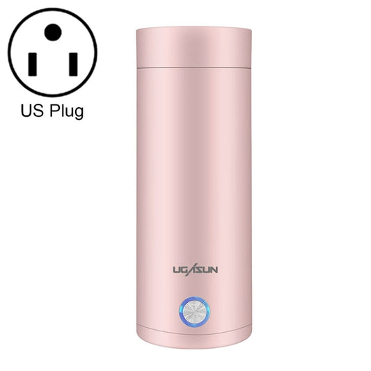 UGASUN Travel Portable Mini Electric Heated Water Cup, Color: US Plug (Pink) - Vacuum Thermoses & Cups by UGASUN | Online Shopping South Africa | PMC Jewellery