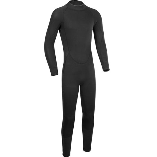 DIVESTAR 3mm Adult One Piece Wetsuit Long Back zipper Warm Diving Surf Suit, Size: L(Black) - Athletic Wear by DIVESTAR | Online Shopping South Africa | PMC Jewellery
