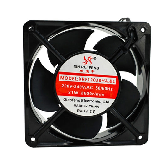 XIN RUI FENG XRX1203 220V Double Roller Cooling Fan 12cm Cabinet Power Distribution Cabinet Shaft - Fan Cooling by XIN RUI FENG | Online Shopping South Africa | PMC Jewellery