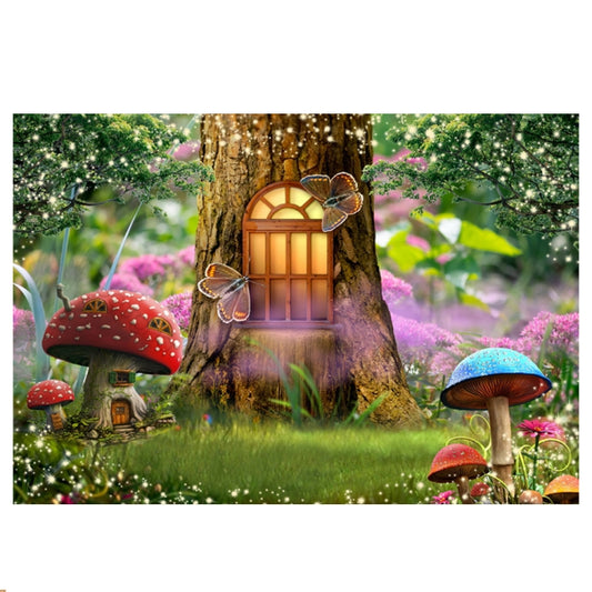 150 X 210cm Fantasy Forest Photography Background Cloth Cartoon Kids Party Decoration Backdrop(6360) - Cartoon by PMC Jewellery | Online Shopping South Africa | PMC Jewellery