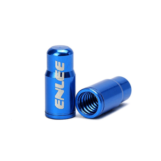 ENLEE E-FZ1004 2pcs /Set Bicycle French Valve Caps Aluminum Alloy Dust Cap For Tire Valve Caps(Blue) - Tire Valve Caps by ENLEE | Online Shopping South Africa | PMC Jewellery