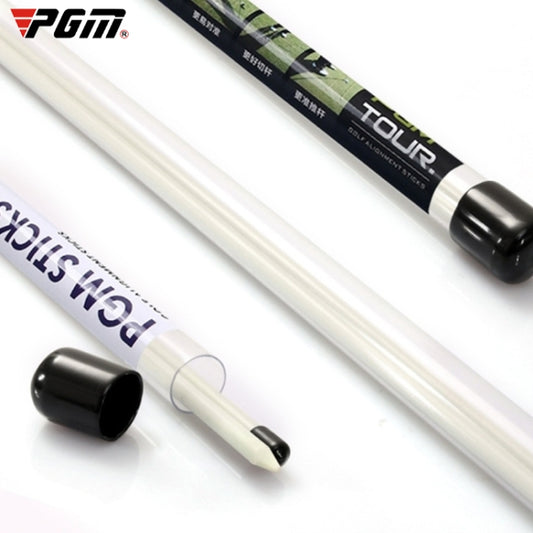 PGM 2 PCS Golf Alignment Sticks Fiberglass Training Aid Practice Rods for Correct Ball Direction(Color:White Size:With Package) - Golf Accessories by PGM | Online Shopping South Africa | PMC Jewellery