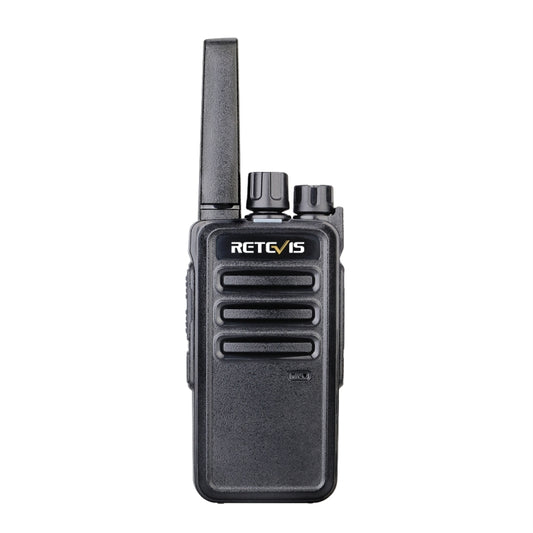 1 Pair RETEVIS RT68 2W 16CHS FRS Two Way Radio Handheld Walkie Talkie, US Plug(Black) - Handheld Walkie Talkie by RETEVIS | Online Shopping South Africa | PMC Jewellery