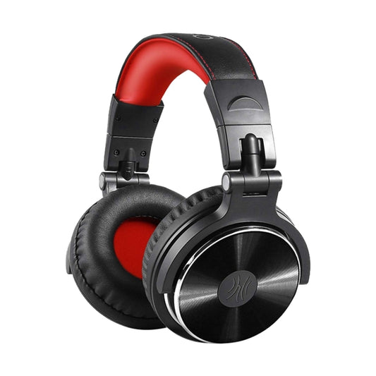 OneOdio Pro-10 Head-mounted Noise Reduction Wired Headphone with Microphone, Color:Black Red - Multimedia Headset by OneOdio | Online Shopping South Africa | PMC Jewellery