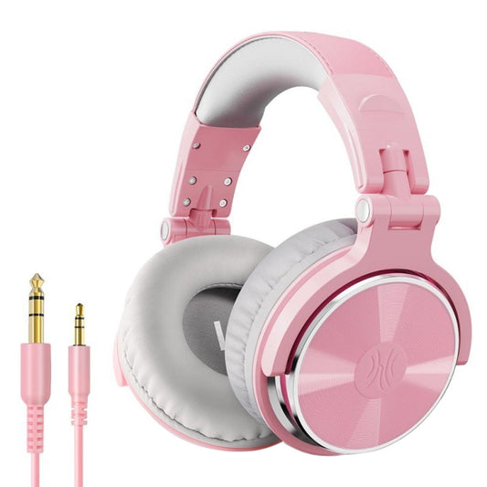 OneOdio Pro-10 Head-mounted Noise Reduction Wired Headphone with Microphone, Color:Pink - Multimedia Headset by OneOdio | Online Shopping South Africa | PMC Jewellery