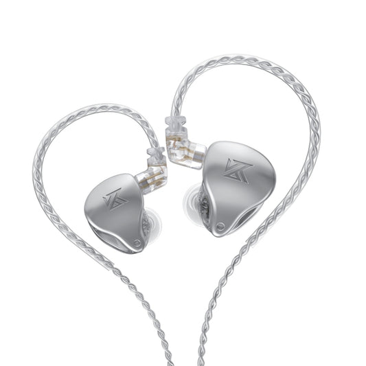 KZ AST 24-unit Balance Armature Monitor HiFi In-Ear Wired Earphone No Mic(Silver) - In Ear Wired Earphone by KZ | Online Shopping South Africa | PMC Jewellery
