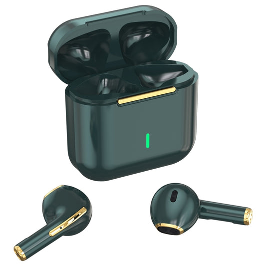 HXSJ Air-S4 Bluetooth 5.1 True Wireless HiFi Stereo Earphones with Charging Case(Dark Green) - TWS Earphone by HXSJ | Online Shopping South Africa | PMC Jewellery