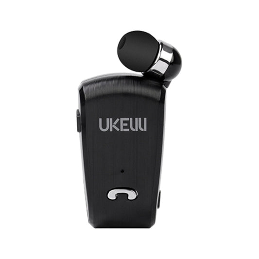 UKELILI UK-890 DSP Noise Reduction Lavalier Pull Cable Bluetooth Earphone without Vibration(Black) - Bluetooth Earphone by UKELILI | Online Shopping South Africa | PMC Jewellery