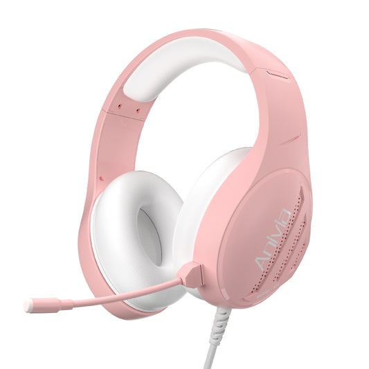Anivia A10 3.5mm Wired Music Headset with Mic(Pink) - Multimedia Headset by SADES | Online Shopping South Africa | PMC Jewellery