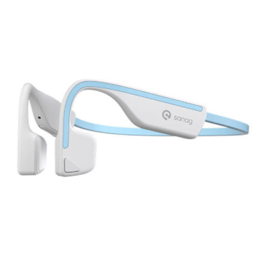 Sanag A11S Bone Conduction Second-generation Air Conduction Headphones(White Blue) - Sport Earphone by Sanag | Online Shopping South Africa | PMC Jewellery