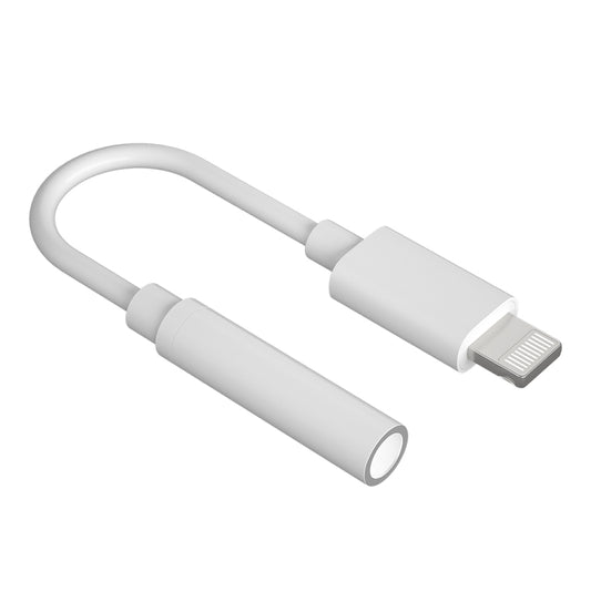 CVJ CM1 8 Pin Male to 3.5mm Female Earphone Audio Adapter(White) - Earphone Adapter by CVJ | Online Shopping South Africa | PMC Jewellery