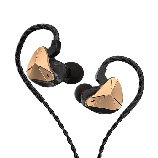 CVJ Demon Double Dynamic Coil HiFi Music Wired Earphone No Mic(Gold) - In Ear Wired Earphone by CVJ | Online Shopping South Africa | PMC Jewellery