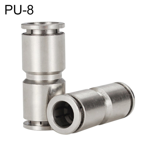 PU-8 LAIZE Nickel Plated Copper Straight Pneumatic Quick Fitting Connector - Interface Series by LAIZE | Online Shopping South Africa | PMC Jewellery