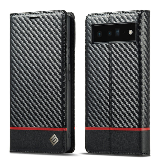 For Google Pixel 7a LC.IMEEKE Carbon Fiber Leather Phone Case(Horizontal Black) - Google Cases by LC.IMEEKE | Online Shopping South Africa | PMC Jewellery