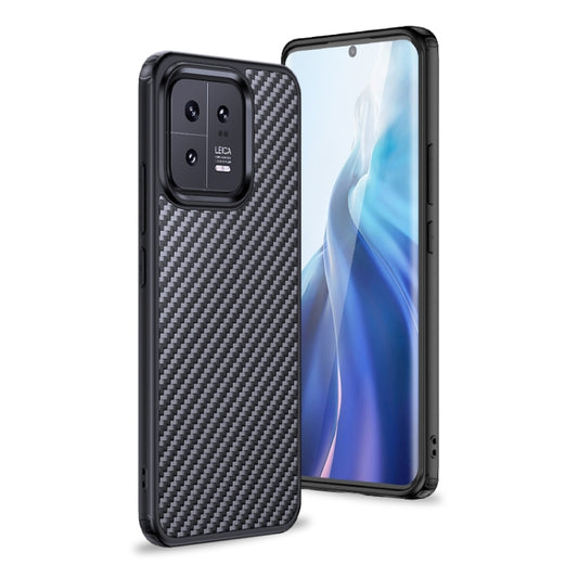 For Xiaomi 13 Pro wlons Magsafe Carbon Fiber Kevlar TPU Phone Case(Black) - 13 Pro Cases by wlons | Online Shopping South Africa | PMC Jewellery