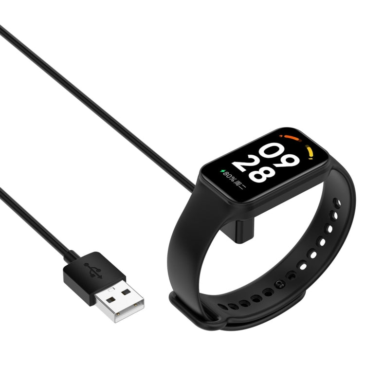 For Xiaomi Mi Band 8 Watch Magnetic Suction Charger USB Charging Cable, Length:60cm(Black) - Smart Wear by PMC Jewellery | Online Shopping South Africa | PMC Jewellery