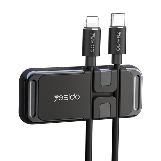 Yesido C113 Zinc Alloy Car Magsafe Magnetic Phone Holder with Cable Clip Function(Black) - Car Holders by Yesido | Online Shopping South Africa | PMC Jewellery