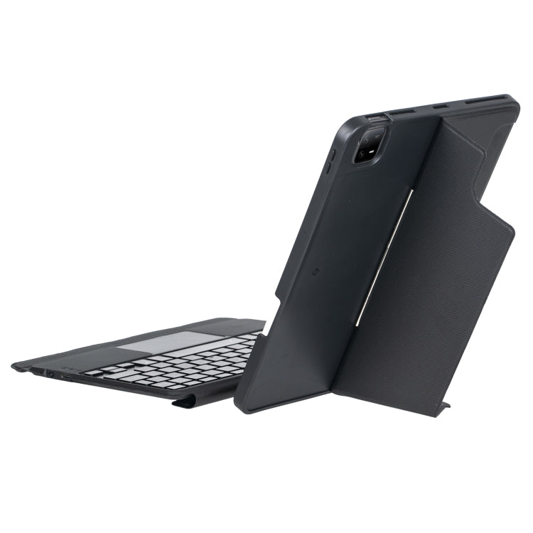 For Xiaomi Pad 6 / Pad 6 Pro T0N7-AS Detachable Pen Slot Touchpad Backlight Bluetooth Keyboard Leather Tablet Case(Black) -  by PMC Jewellery | Online Shopping South Africa | PMC Jewellery