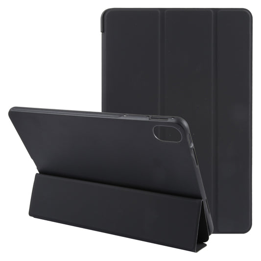 For Huawei MatePad 11 2023 GEBEI 3-folding Holder Shockproof Flip Leather Tablet Case(Black) - For Huawei by GEBEI | Online Shopping South Africa | PMC Jewellery