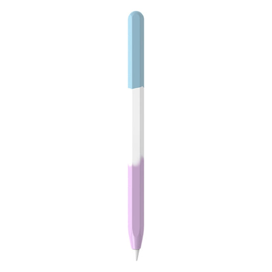 For Apple Pencil 1 LOVE MEI Rainbow Liquid Silicone Protective Pen Case(Blue) - Pencil Accessories by LOVE MEI | Online Shopping South Africa | PMC Jewellery