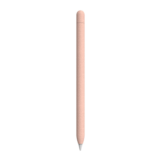 For Apple Pencil 1 LOVE MEI Frosted Leather Texture Silicone Protective Pen Case(Pink) - Pencil Accessories by LOVE MEI | Online Shopping South Africa | PMC Jewellery