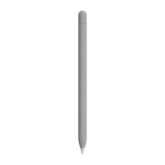 For Apple Pencil 1 LOVE MEI Frosted Leather Texture Silicone Protective Pen Case(Grey) - Pencil Accessories by LOVE MEI | Online Shopping South Africa | PMC Jewellery