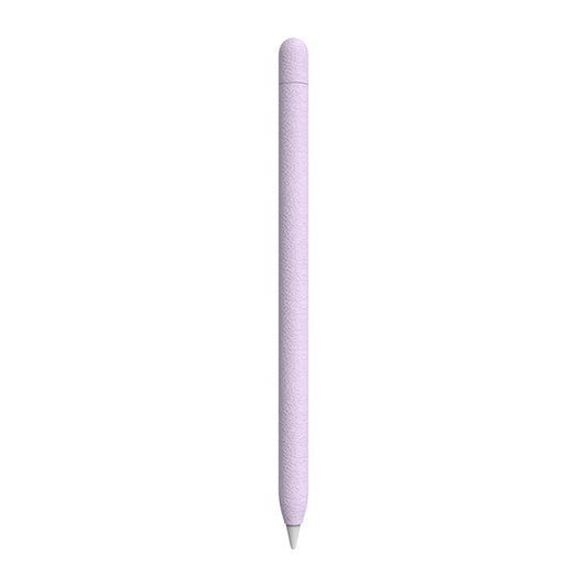 For Apple Pencil 1 LOVE MEI Frosted Leather Texture Silicone Protective Pen Case(Purple) - Pencil Accessories by LOVE MEI | Online Shopping South Africa | PMC Jewellery