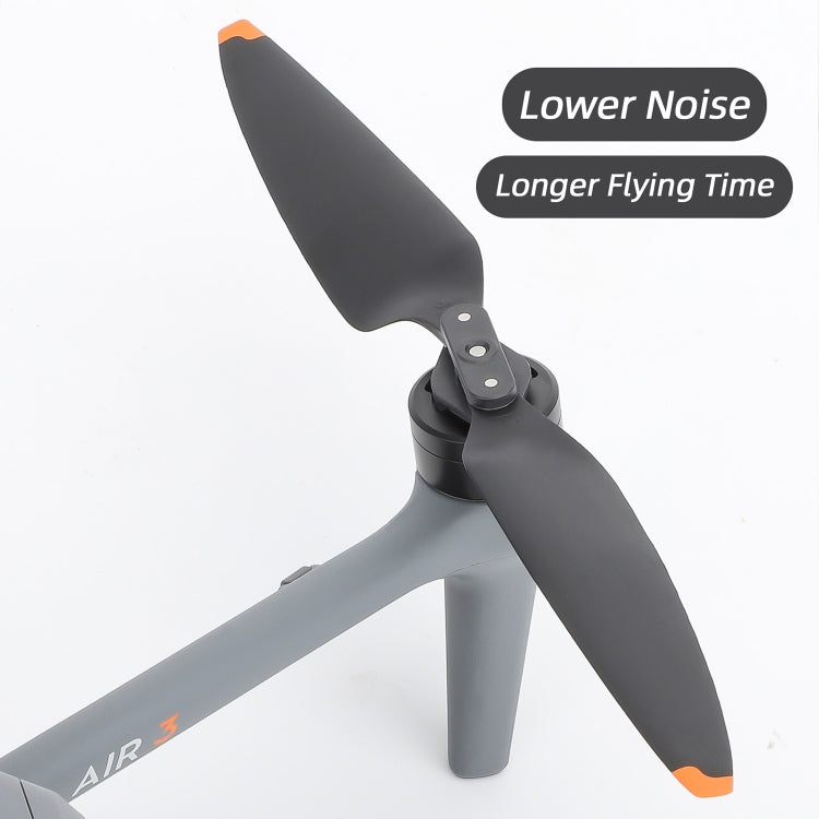 For DJI Air 3 Sunnylife 8747F Low Noise Quick-release Propellers, Style:2 Pairs Orange Tip - DIY Propeller by Sunnylife | Online Shopping South Africa | PMC Jewellery