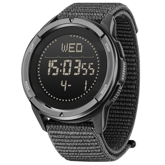 NORTH EDGE ALPS Outdoor Waterproof Men Carbon Fiber Digital Nylon Strap Smart Sports Watch(Black) - Sport Watches by NORTH EDGE | Online Shopping South Africa | PMC Jewellery