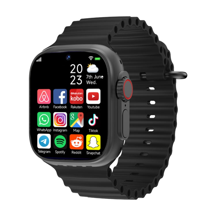 GS37 1.95 inch Screen Smart Phone Watch, 1GB+16GB, Android 9.0, Spreadtrum SL8541E, Network: 4G, Single Nano SIM, Front & Rear Camera(Black) - Smart Watches by PMC Jewellery | Online Shopping South Africa | PMC Jewellery