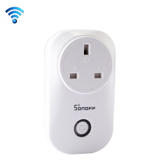 Sonoff S20-UK WiFi Smart Power Plug Socket Wireless Remote Control Timer Power Switch,  Compatible with Alexa and Google Home, Support iOS and Android,  UK Plug - Smart Socket by Sonoff | Online Shopping South Africa | PMC Jewellery