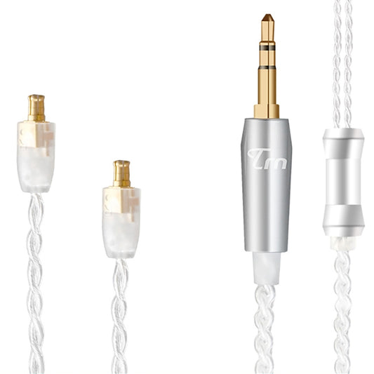 TRN Silver Plated Upgrade Cable Headphones Cable with A2DC Connection for TRN V10 V20 Earphone - Cable & Splitter by TRN | Online Shopping South Africa | PMC Jewellery