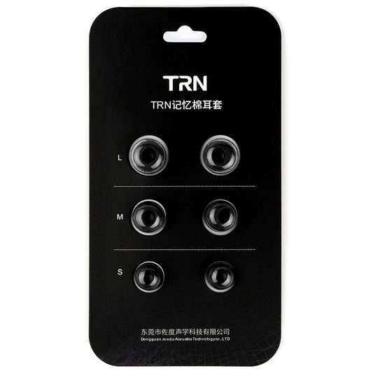 TRN Earphone Silicone Memory Foam Earplug(Black) - Anti-dust & Ear Caps by TRN | Online Shopping South Africa | PMC Jewellery