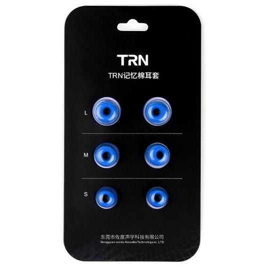 TRN Earphone Silicone Memory Foam Earplug(Blue) - Anti-dust & Ear Caps by TRN | Online Shopping South Africa | PMC Jewellery
