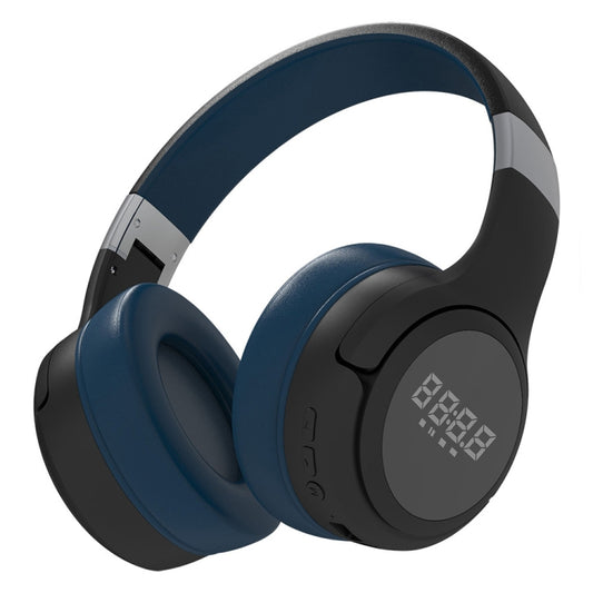 ZEALOT B28 Folding Headband Bluetooth Stereo Music Headset with Display (Black Blue) - Headset & Headphone by ZEALOT | Online Shopping South Africa | PMC Jewellery