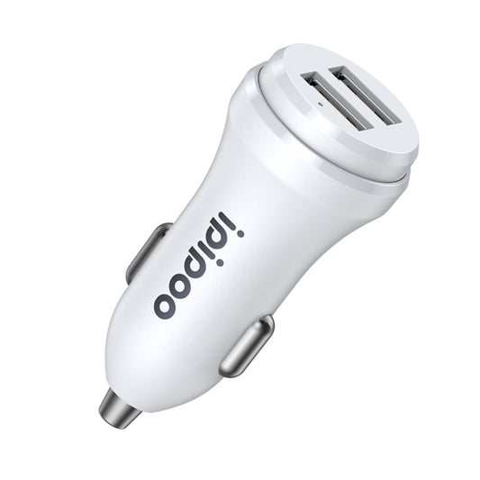 ipipoo XP-1 Dual USB Car Fast Charging Charger with Android Line (White) - Car Charger by ipipoo | Online Shopping South Africa | PMC Jewellery