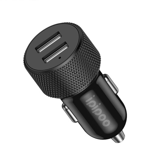 ipipoo XP-2 Dual USB Car Fast Charging Charger with Android Line(Black) - Car Charger by ipipoo | Online Shopping South Africa | PMC Jewellery