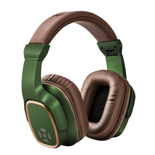 OneDer S2 Head-mounted Wireless Bluetooth Version 5.0 Headset Headphones, with Mic, Handsfree, TF Card, USB Drive, AUX, FM Function (Green) - Headset & Headphone by OneDer | Online Shopping South Africa | PMC Jewellery